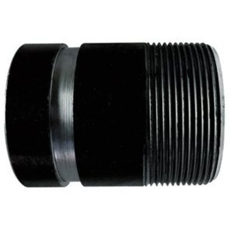 MIDLAND METAL Pipe Nipple, 2 Nominal, NPT x Groove End Style, 10 Length, SCH 40 Schedule, 200 to 150 deg F, Sea 57172TV